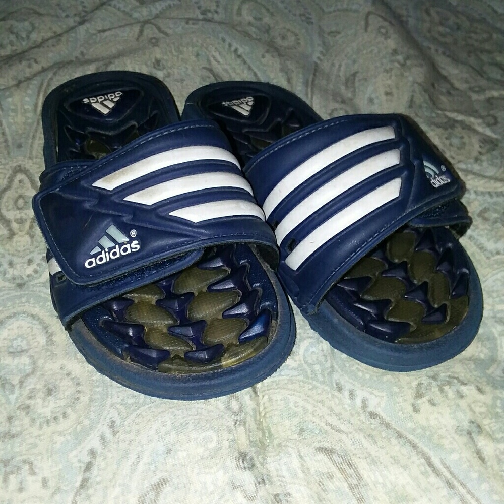 Adidas sandals.